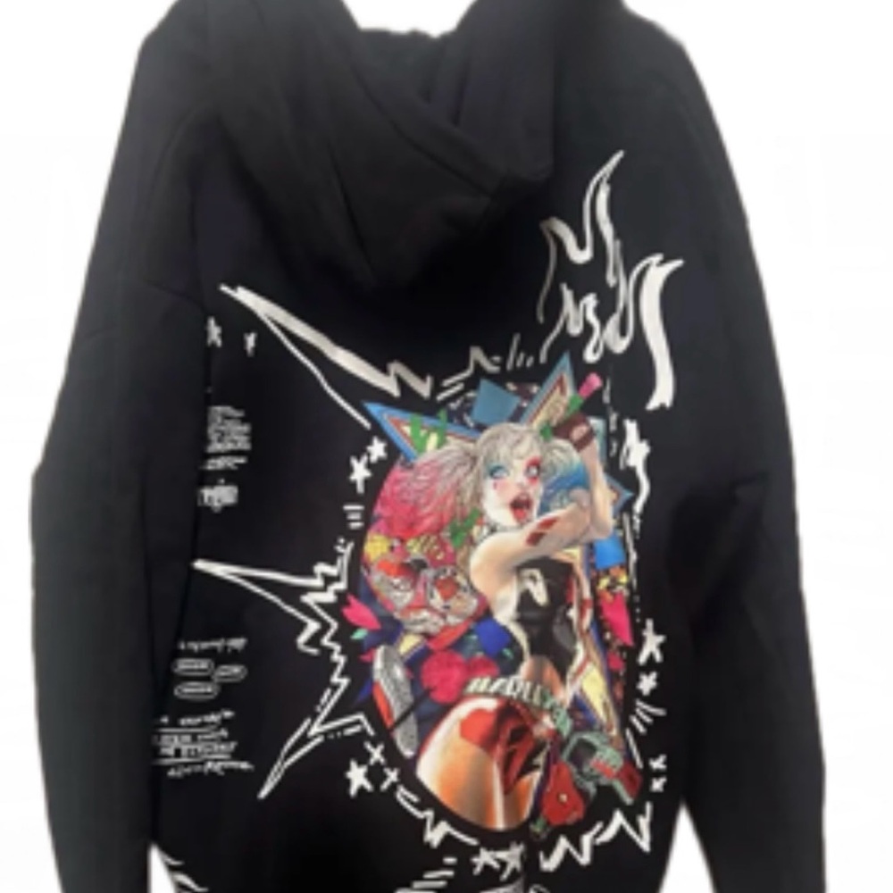 Civil Regime x DC Harley Quinn Embroidered Zip Up Hoodie (Medium/New)